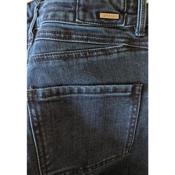 Prana Buxton Jean Deep Blue Mid Rise Button Fly Slim Boyfriend Fit Size 4/27 - Picture 6 of 10
